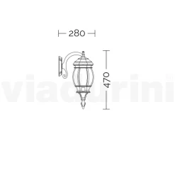 Lampada da Parete per Esterno in Alluminio Bianco Made in Italy - Dodo