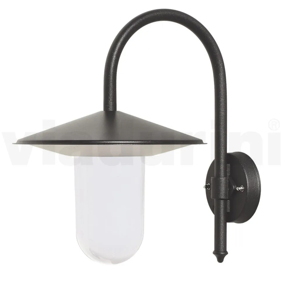 Lampada da Parete per Esterno in Alluminio Grigio Made in Italy - Belen
