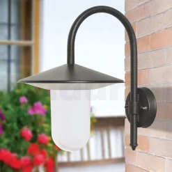 Lampada da Parete per Esterno in Alluminio Grigio Made in Italy - Belen