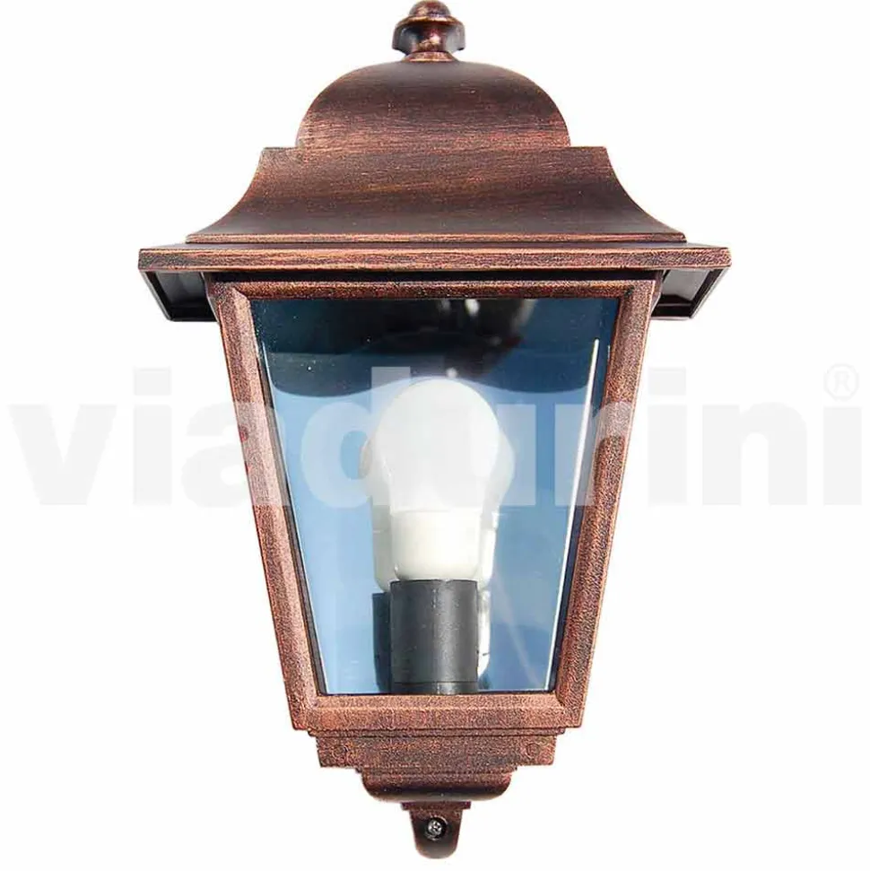 Lampada da parete per esterno in alluminio fatta in Italia, Aquilina