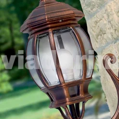 Lampada da parete per esterno in alluminio prodotta in Italia, Anika