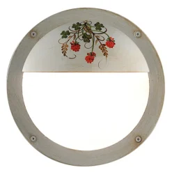 Lampada da Parete Rotonda da Giardino Alluminio Dipinto a Mano - Brindisi