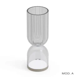 Lampada da Tavola / Vaso in Polimetilmetacrilato in 2 Colori - Lucis