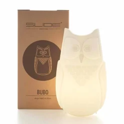 Lampada da tavolo colorata a forma di gufo Slide Bubo,fatta in Italia
