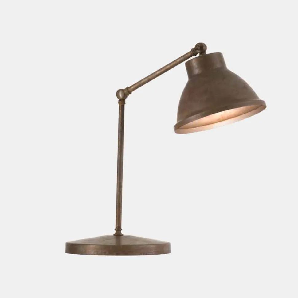 Lampada da Tavolo con Snodo in Ottone e Ferro Stile Vintage - Loft by Il Fanale