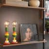 Lampada da tavolo di design in alluminio multicolore Slide Otello Mini