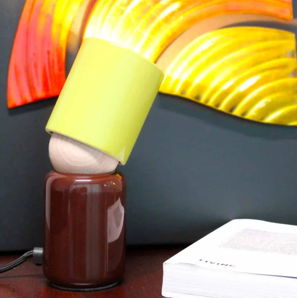 Lampada da tavolo di design moderno in ceramica made in Italy Asia
