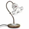 Lampada da Tavolo Ferro Ceramica Dipinta a Mano Vintage Artigianale - Chieti