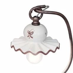 Lampada da Tavolo in Ceramica Artigianale Decorata a Mano Country - Roma