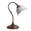 Lampada da tavolo in ceramica stile liberty Anita Il Fanale, made in Italy