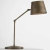 Lampada da tavolo industriale regolabile Reporter Il Fanale, made in Italy