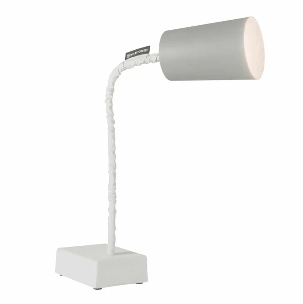 Lampada da tavolo In-es.artdesign Paint T2 stelo flessibile cemento
