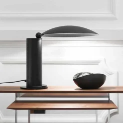 Lampada da Tavolo in Metallo Cromato o Nero con LED Made in Italy - Orlando