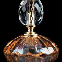 Lampada da tavolo in vetro e cristallo Belle, made in Italy