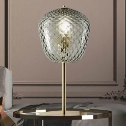Lampada da Tavolo in Vetro Veneziano Soffiato Artigianale - Dalia Balloton
