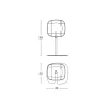 Lampada da Tavolo LED con Struttura in Metallo Made in Italy - Donatina