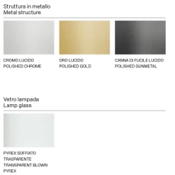 Lampada da Tavolo LED con Struttura in Metallo Made in Italy - Donatina