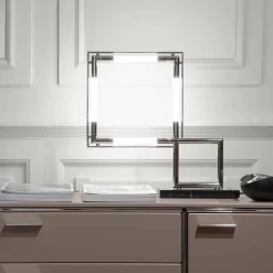 Lampada da Tavolo LED in Ottone con Base in Marmo Made in Italy - Quizza