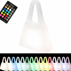 Lampada da Tavolo o da Terra Bianca di Design per Interni o Esterni - Borsastar