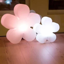 Lampada da Tavolo o Terra Design Moderno a Fiore in Polietilene - Fiorestar