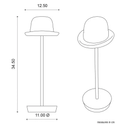Lampada da Tavolo Ricaricabile e Inclinabile Tramite Magnete - Bombetta