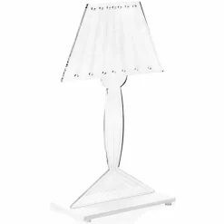 Lampada da tavolo sagomata, luce LED in plexiglass Ferla
