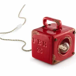 Lampada da tavolo stile industriale in ceramica e ferro Valerie