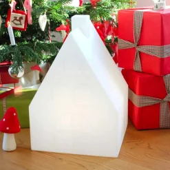 Lampada da Terra a Casetta da Interno o Esterno a Led, Solare o E27 - Casastar