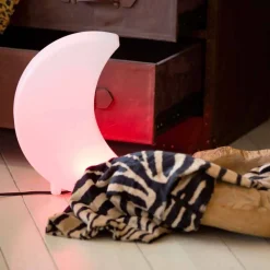 Lampada da Terra a Forma di Luna Design Moderno in Polietilene - Lunastar