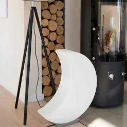 Lampada da Terra a Forma di Luna Design Moderno in Polietilene - Lunastar