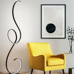 Lampada da Terra a LED con Struttura in Metallo Verniciato Design- Clack