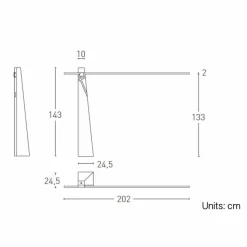 Lampada da Terra a Luce LED in Rovere Massello Made in Italy, Pregiata - Calisto
