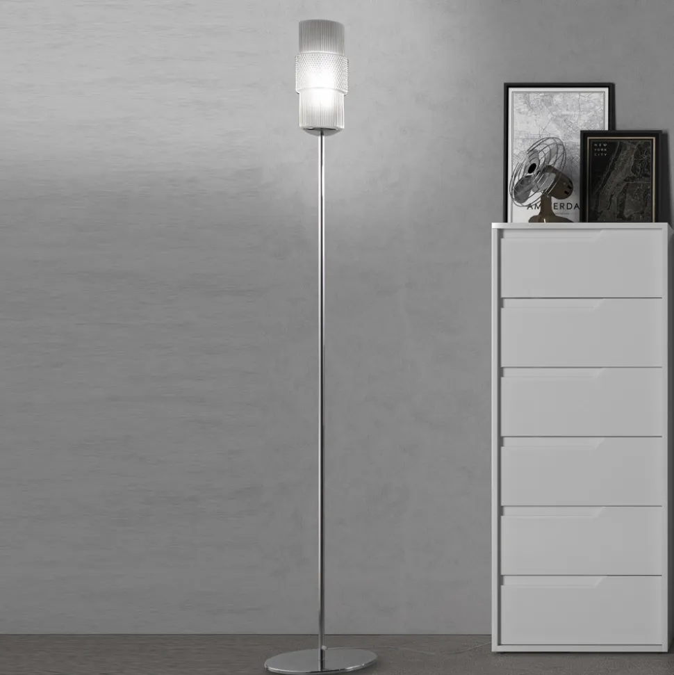 Lampada da Terra Artigianale in Vetro Veneziano Soffiato 30 cm - Satomi