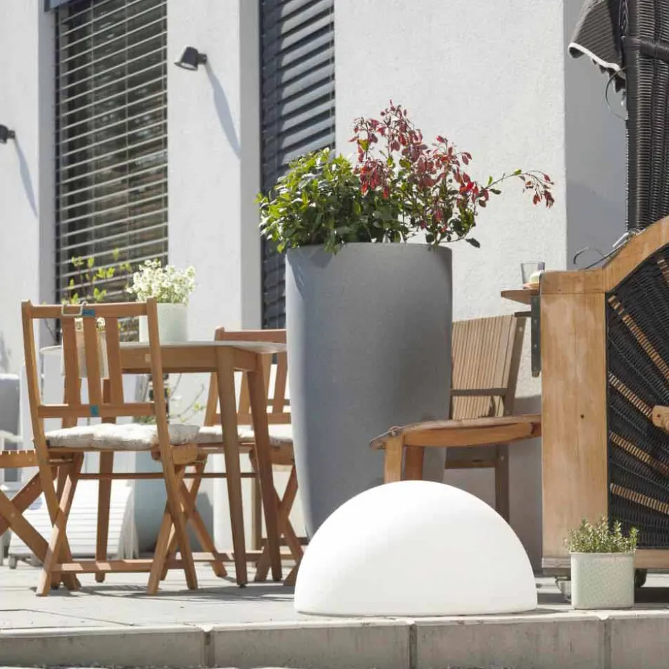 Lampada da Terra a Semisfera Attacco a Scelta 2 Misure Design Moderno - Semistar