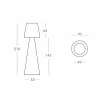 Lampada da terra bianca di design Slide Pivot, fatta Italia