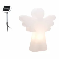 Lampada da Terra Bianca E27, Led o Solare Design ad Angelo Moderno - Angelostar