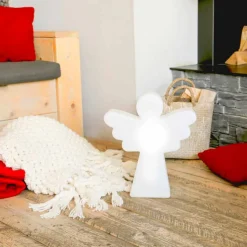 Lampada da Terra Bianca E27, Led o Solare Design ad Angelo Moderno - Angelostar