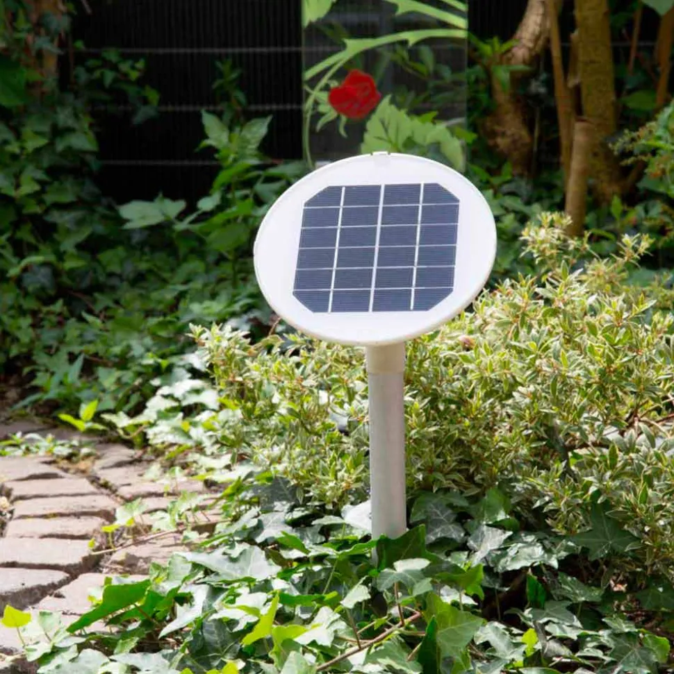 Lampada da Terra Bianca E27, Led o Solare Design ad Angelo Moderno - Angelostar