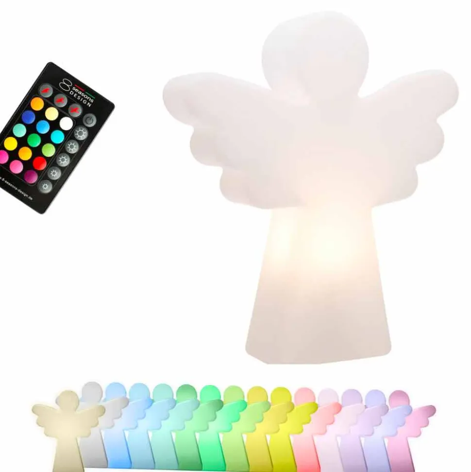 Lampada da Terra Bianca E27, Led o Solare Design ad Angelo Moderno - Angelostar