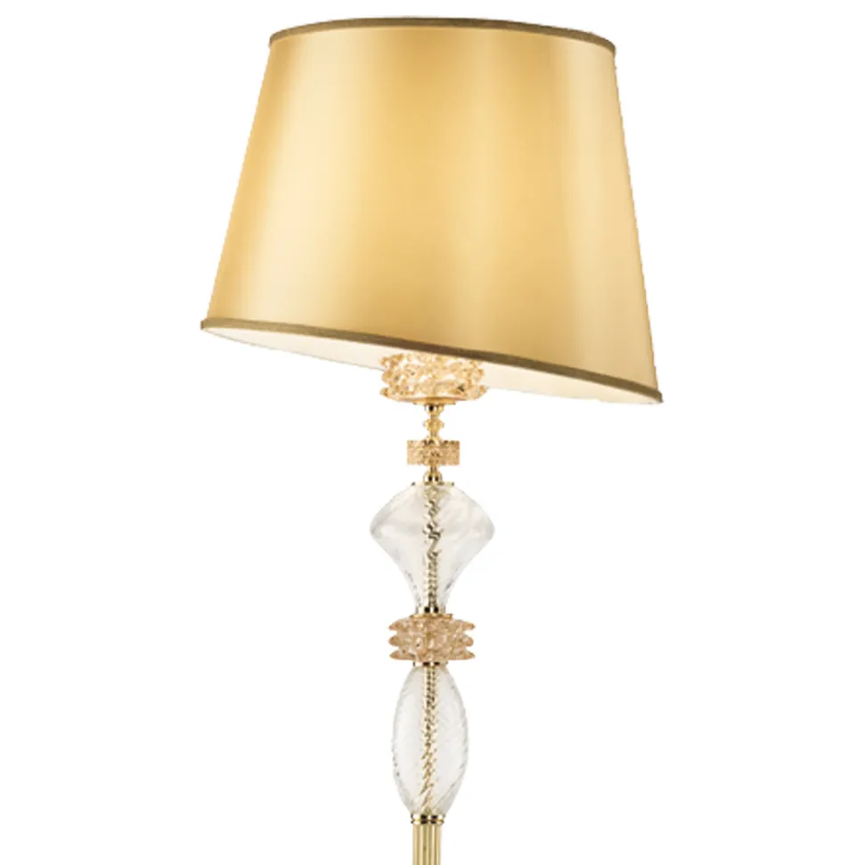 Lampada da Terra con Paralume in Vetro Artigianale Made in Italy - Saline