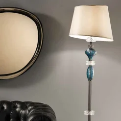 Lampada da Terra con Paralume in Vetro Artigianale Made in Italy - Saline