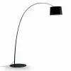 Lampada da Terra con Stelo in Carbonio Nero Made in Italy - Terni