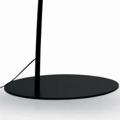 Lampada da Terra con Stelo in Carbonio Nero Made in Italy - Terni