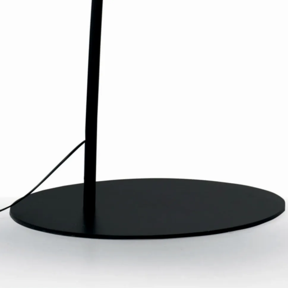 Lampada da Terra con Stelo in Carbonio Nero Made in Italy - Terni