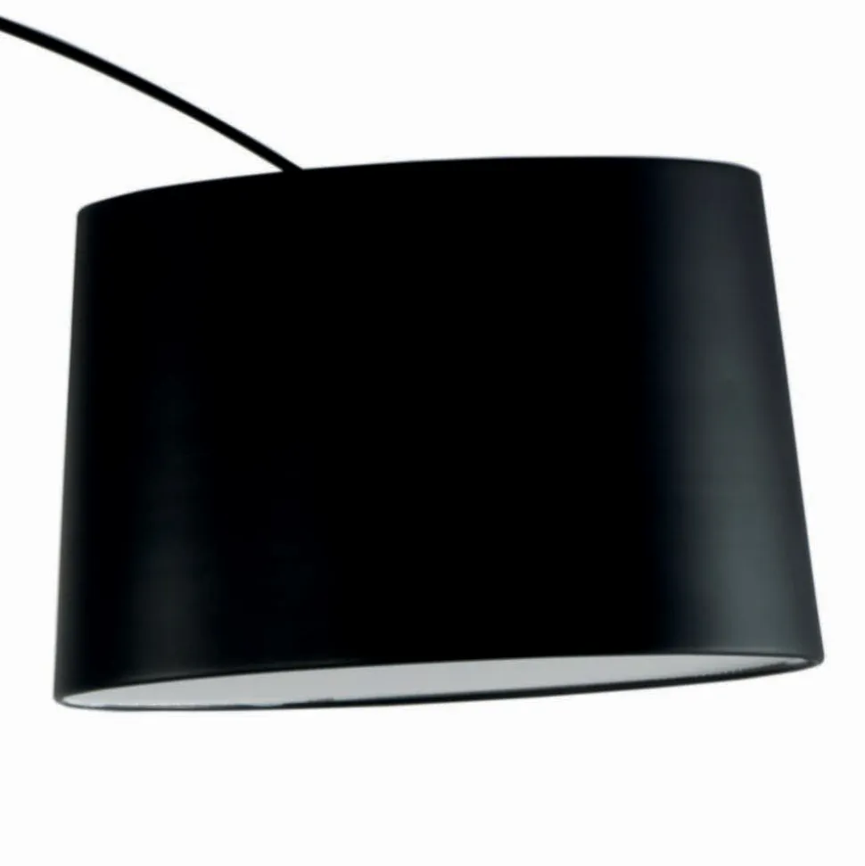 Lampada da Terra con Stelo in Carbonio Nero Made in Italy - Terni