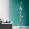 Lampada da Terra con Struttura in Metallo Verniciato con Luce LED - Lumino