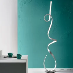 Lampada da Terra con Struttura in Metallo Verniciato con Luce LED - Lumino