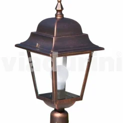 Lampada da terra da esterno in alluminio pressofuso prodotta in Italia, Aquilina