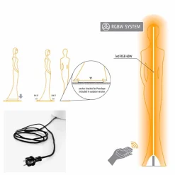 Lampada da Terra da Giardino con Luce Led RGBW Design a Statua - Penelope by Myyour