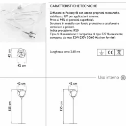 Lampada da Terra Design a Fiore in Plastica per Interni - Baby Love by Myyour